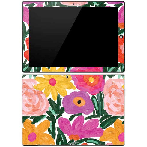 Bouffants and Broken Hearts Painterly Garden Surface Pro 3 Skin